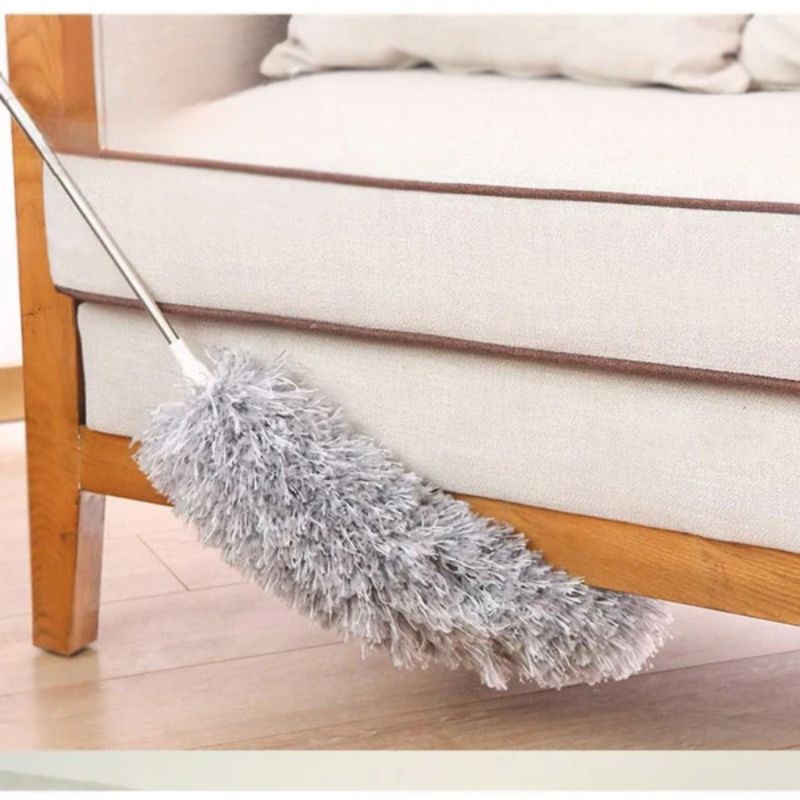 Extendable Microfiber Duster with Telescopic Handle | Long Reach, Bendable Head & Washable Cleaner
