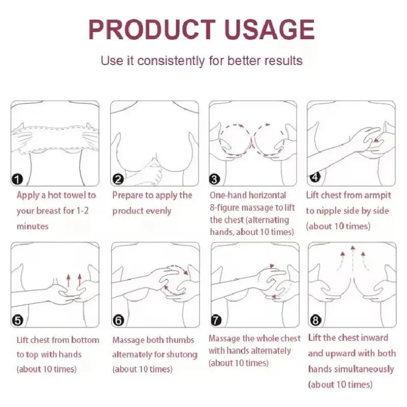 Daqan Papaya Extract Breast Enlarging Cream  | Organic Breast Enhancement & Skin Elasticity Booster