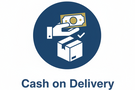 cash on delivery write with icon