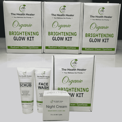 Brightening Glow Kit by The Health Healer | Face Wash, Scrub & Night Cream Set